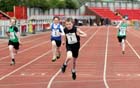 Cameron McKnight (Darlington Harriers) wins the  under-13 100 metres, 2012 North Eastern Championships.